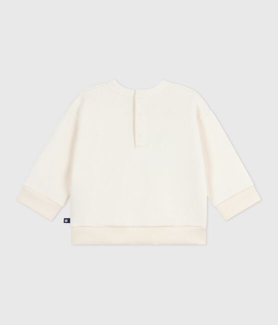 Baby-Sweatshirt aus Baumwolle mit Herzmotiv naturfarben MILK
