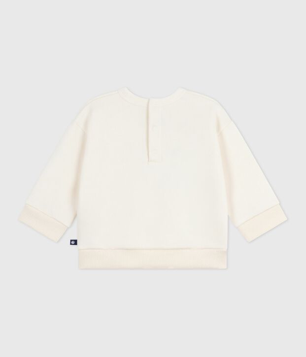 Baby-Sweatshirt aus Baumwolle mit Herzmotiv MILK