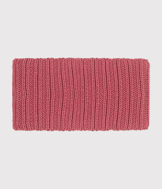 Baby-Schlauchschal aus Strick mit Fleece-Futter rosa ROSEWOOD