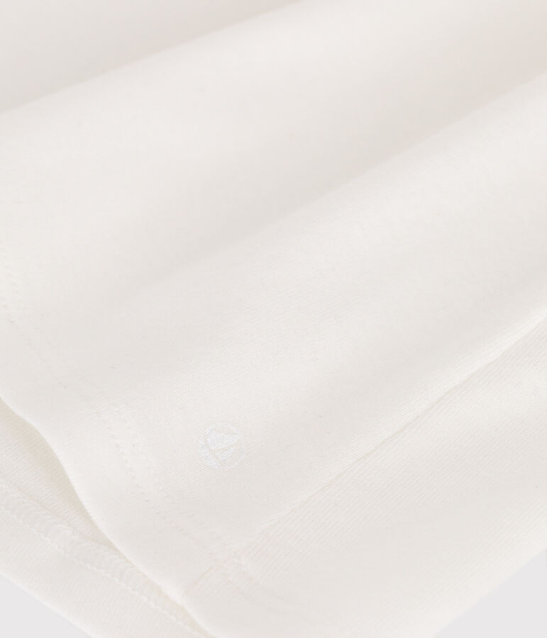 &Auml;rmellose Baby-Bluse aus Baumwolle weiss MARSHMALLOW