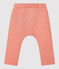 Baby-Hose aus gestepptem Doppeljersey rosa PAPAYE