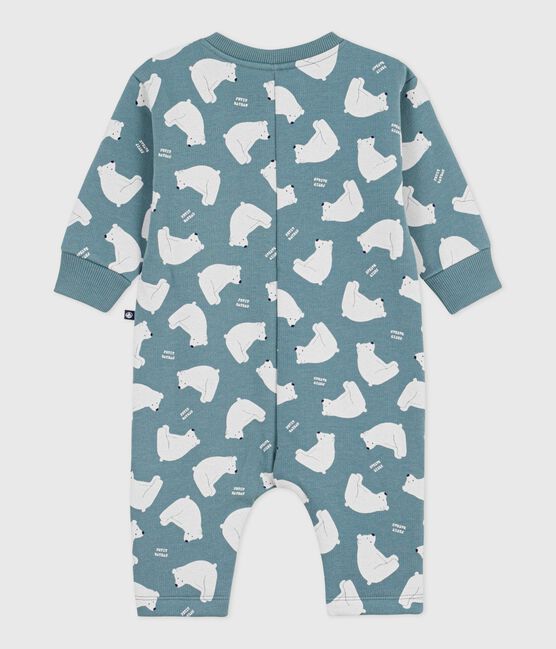 Langer Baby-Overall aus Baumwolle mit Eisbär-Motiv grau GOBELIN/ MULTICO