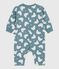 Langer Baby-Overall aus Baumwolle mit Eisbär-Motiv grau GOBELIN/ MULTICO