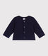 Baby-Cardigan aus einfarbiger Baumwolle