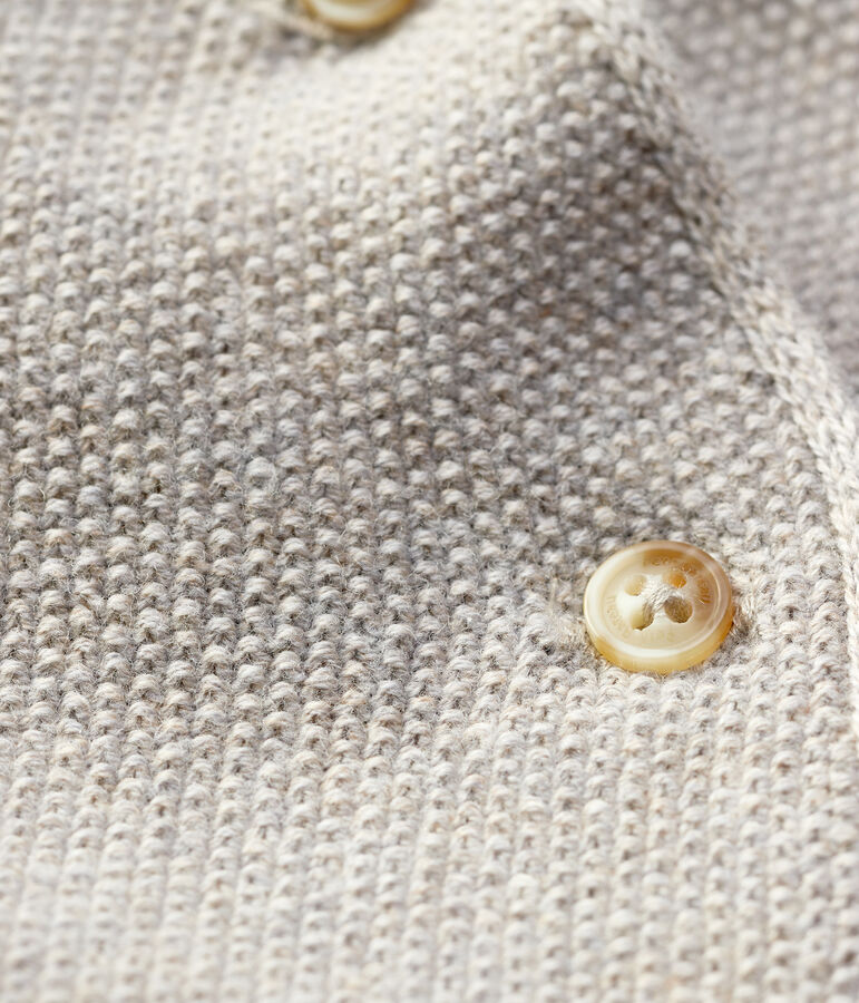 Baby-Cardigan aus Woll-/Baumwollstrick FALAISE CHINE