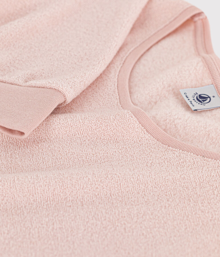 Pyjama aus Frottee f&uuml;r Damen rosa