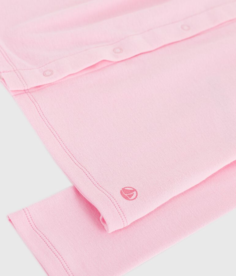 Kinder-Cardigan aus einfarbiger Baumwolle rosa MARQUISE