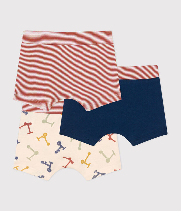 3er-Set Kinder-Boxershorts mit Rollermotiv aus Baumwolle vielfarbig