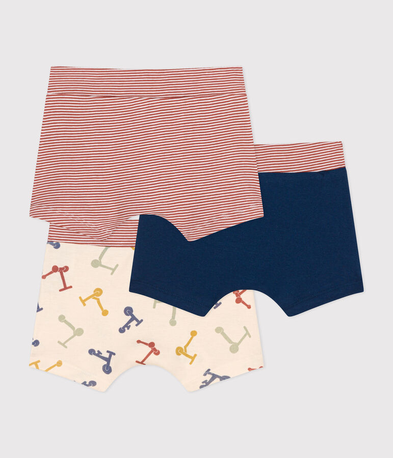 3er-Set Kinder-Boxershorts mit Rollermotiv aus Baumwolle vielfarbig