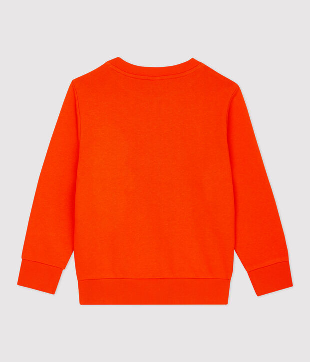 Kinder-Sweatshirt aus Molton f&uuml;r Jungen orange