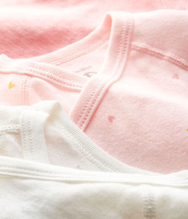 Set mit drei lang&auml;rmeligen Bodys f&uuml;r Neugeborene vielfarbig