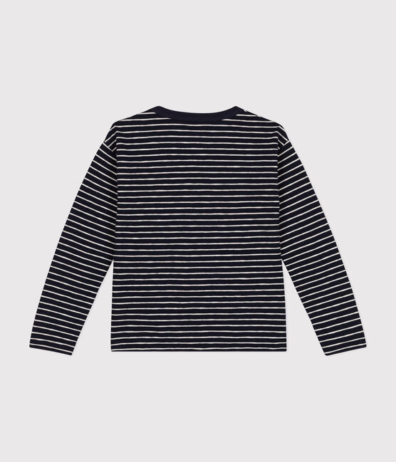 Langärmeliges Kinder-T-Shirt aus geflammten Jersey für Jungen SMOKING/ MONTELIMAR