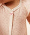 Kurzer Baby-Overall aus Baumwolle mit Blumenmotiv MARSHMALLOW/ PANTY