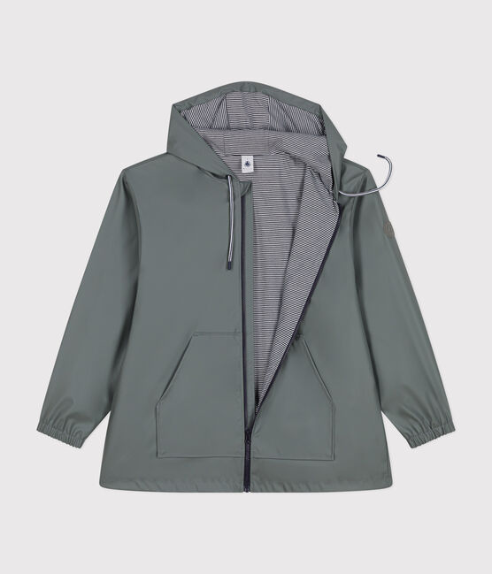 Damen-Regenjacke mit Kapuze grün THUYA