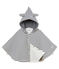 Klassisches baby-cape unisex weiss MARSHMALLOW/blau SMOKING