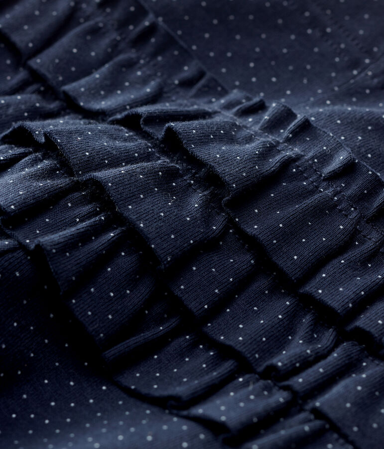 Baby-Body aus Baumwolle. blau/weiss