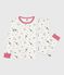 Kinder-Pyjama aus Baumwolle mit Paris-Motiven weiss MARSHMALLOW/weiss MULTICO