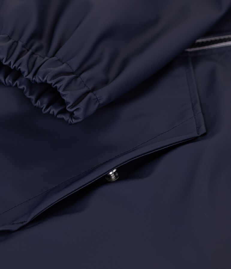 Kurze Damen-Regenjacke blau