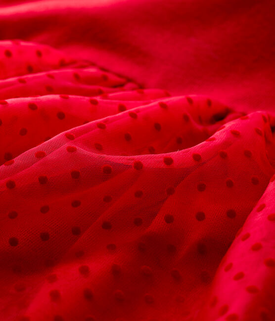 Langärmeliges Baby-Kleid für Mädchen rot TERKUIT