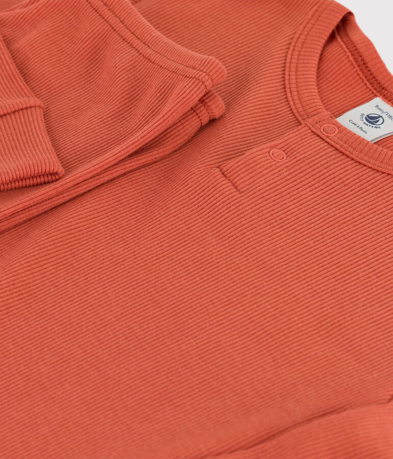 Kinderpyjama aus Baumwolle/Lyocell rosa