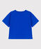 Damen-T-Shirt LE BOXY aus Baumwolle blau PERSE