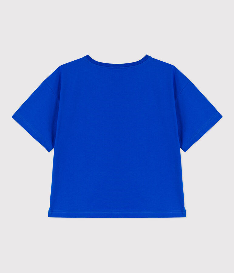 Damen-T-Shirt LE BOXY aus Baumwolle blau