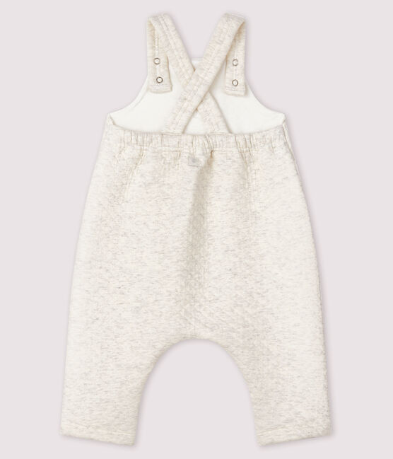 Lange Baby-Latzhose aus Doppeljersey beige MONTELIMAR CHINE
