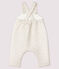 Lange Baby-Latzhose aus Doppeljersey beige MONTELIMAR CHINE