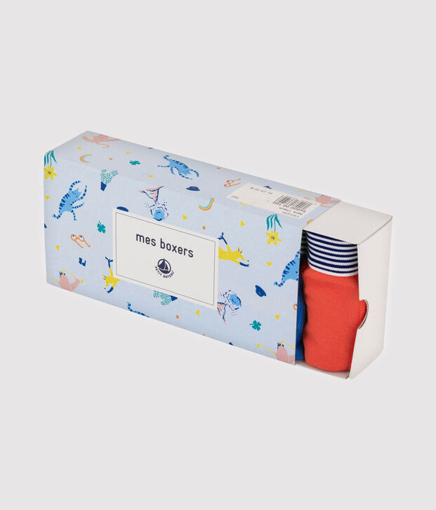 5er-Set Yoga-Boxershorts mit Tiermuster f&uuml;r kleine Jungen vielfarbig