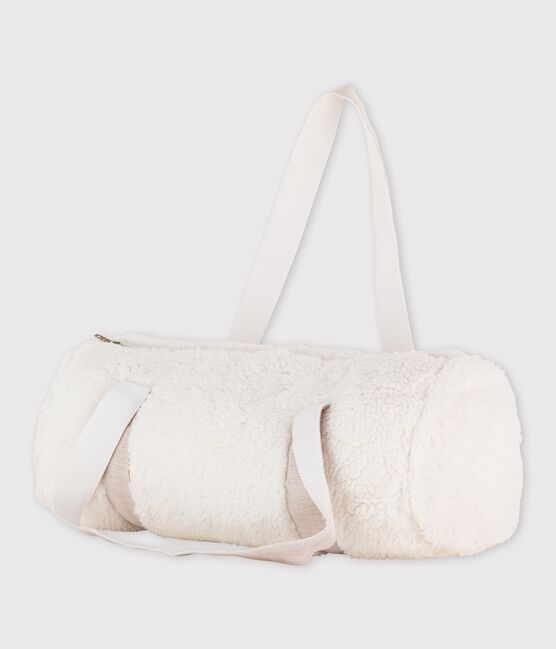 Duffel Bag aus Lammfellimitat weiss MARSHMALLOW PRIME