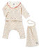 4-Teiliges gemustertes baby-set für mädchen variante 1