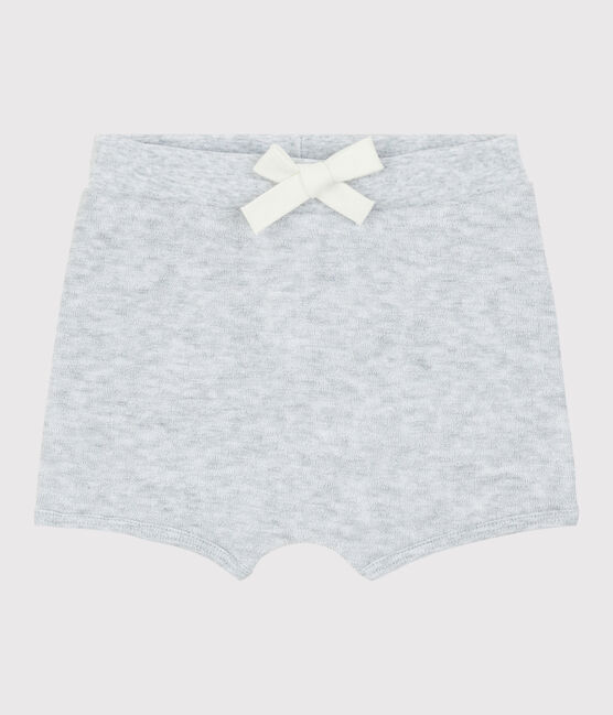 Baby-Shorts aus Bouclé-Frottee für Jungen grau POUSSIERE CHINE