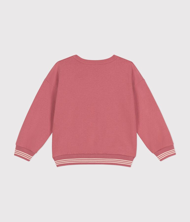 Kinder-Sweatshirt aus Molton f&uuml;r M&auml;dchen und Jungen rosa ROSEWOOD