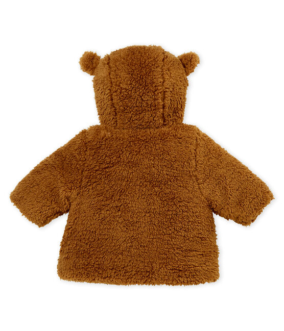 Baby-Sherpa-Mantel für Mädchen braun BRINDILLE
