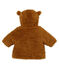 Baby-Sherpa-Mantel für Mädchen braun BRINDILLE