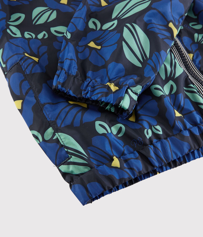 Kinder-Windjacke aus recyceltem Polyester f&uuml;r Jungen blau/vielfarbig