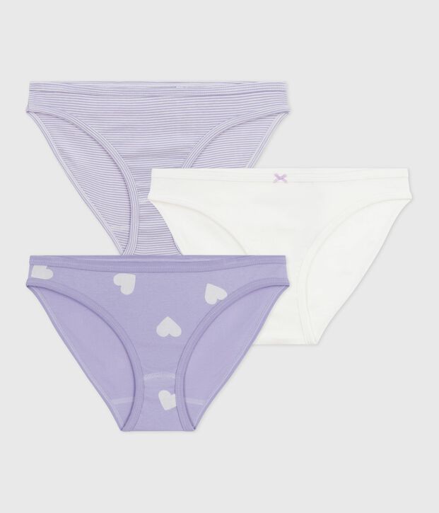 Set Damen-Slips aus Baumwolle vielfarbig