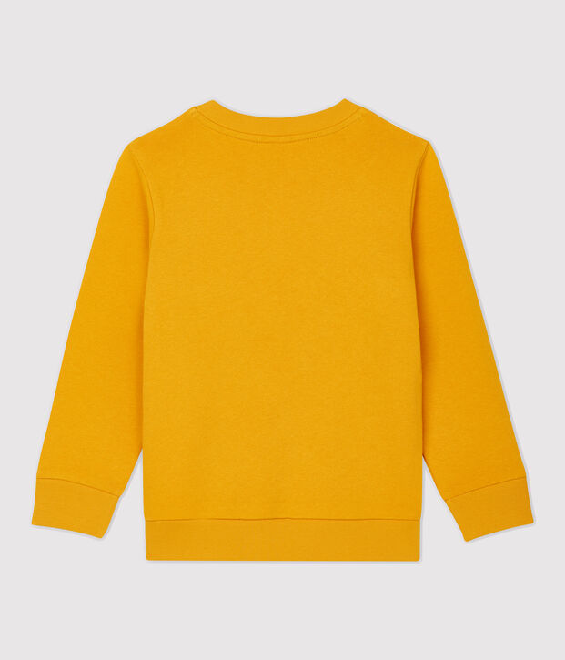 Kinder-Sweatshirt aus Molton f&uuml;r Jungen gelb