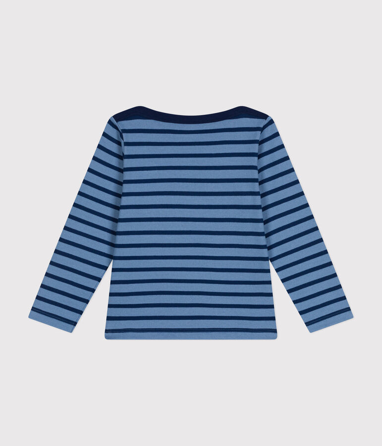 Ikonisches Kinder-Streifenshirt Marini&egrave;re f&uuml;r M&auml;dchen und Jungen blau/blau