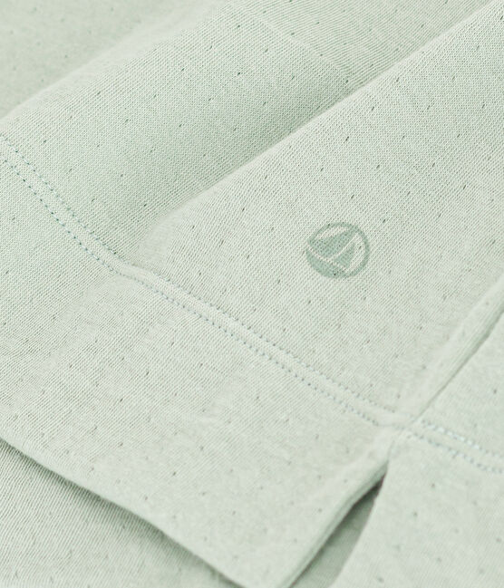 Damen-T-Shirt Le Boxy aus Baumwolle grün HERBIER