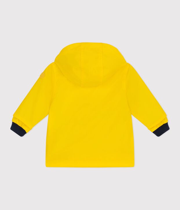 Ikonische einfarbige Baby-Regenjacke gelb