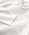 Langärmeliges Kinder-T-Shirt aus Baumwolle für Mädchen weiss MARSHMALLOW