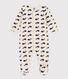 Baby-Strampler aus Samt mit Walmotiv