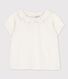Kurzärmelige Baby-Bluse aus Bio-Musselin-Stoff
