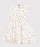 Ärmelloses Kinder-Kleid aus Baumwolle mit Blumenmuster weiss MARSHMALLOW/weiss MULTICO