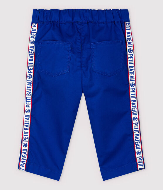 Baby-Hose aus Serge-Stoff für Jungen blau SURF