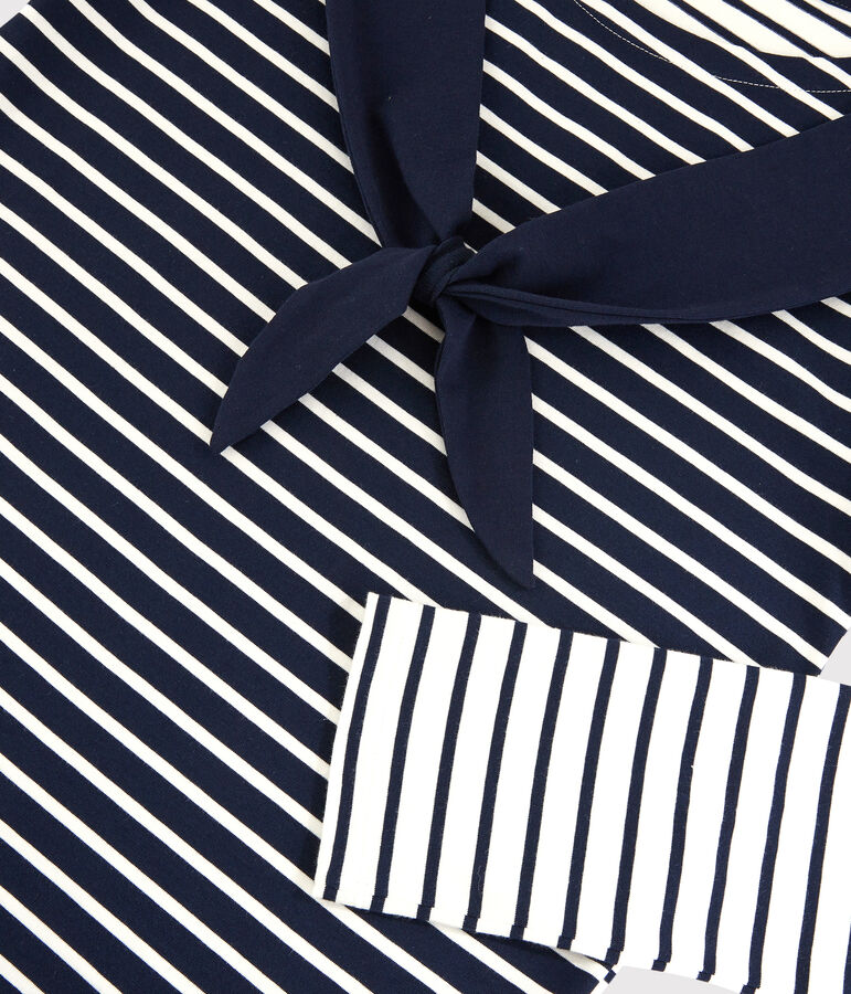 Leichtes Marineshirt f&uuml;r Damen weiss/blau