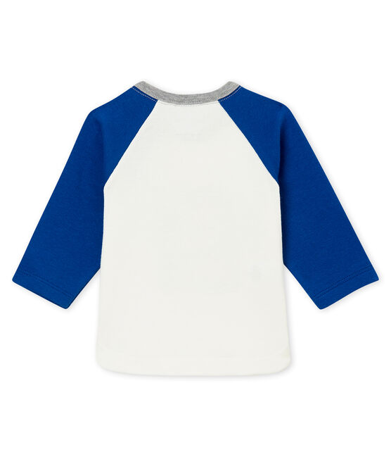 Baby Jungen T-Shirt weiss MARSHMALLOW/blau LIMOGES