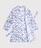 Kinder-Bademantel aus gemustertem Fleece blau/vielfarbig