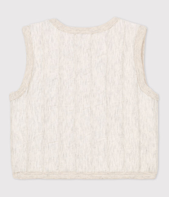 Baby-Weste aus gestepptem Doppeljersey beige MONTELIMAR CHINE
